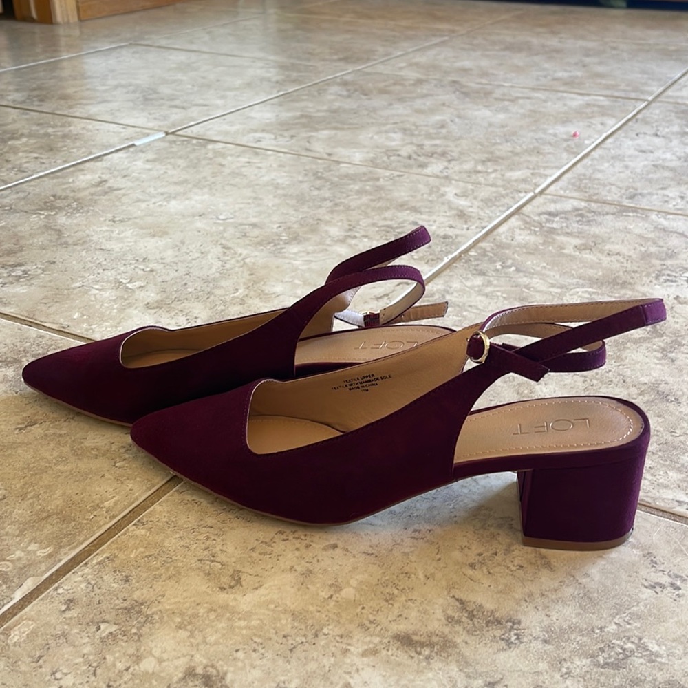 LOFT Size 11 Maroon Dress Shoes